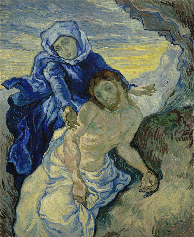 He Pieta After Delacroix Van Gogh Oil Painting